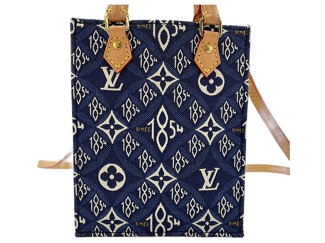 Borsa Petite Sac Plat 1854 di Louis Vuitton Blu navy - vista 2