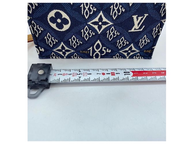 Borsa Petite Sac Plat 1854 di Louis Vuitton Blu navy - vista 4