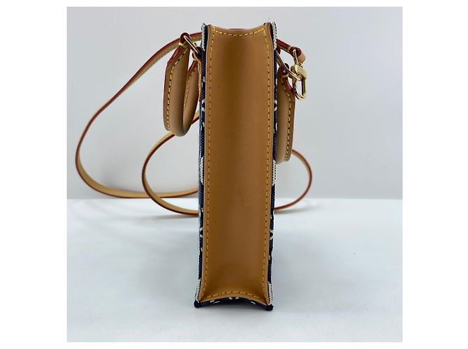 Borsa Petite Sac Plat 1854 di Louis Vuitton Blu navy - vista 5