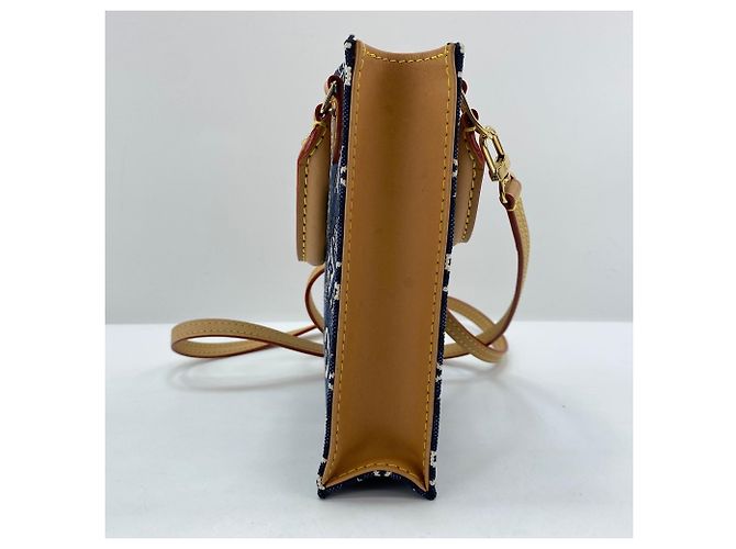 Borsa Petite Sac Plat 1854 di Louis Vuitton Blu navy - vista 6