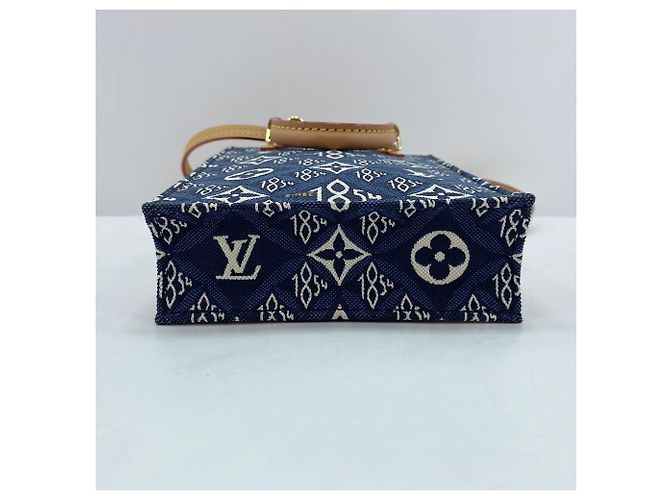 Borsa Petite Sac Plat 1854 di Louis Vuitton Blu navy - vista 7