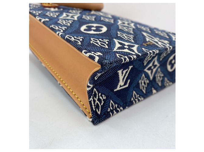 Borsa Petite Sac Plat 1854 di Louis Vuitton Blu navy - vista 8