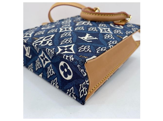 Borsa Petite Sac Plat 1854 di Louis Vuitton Blu navy - vista 9