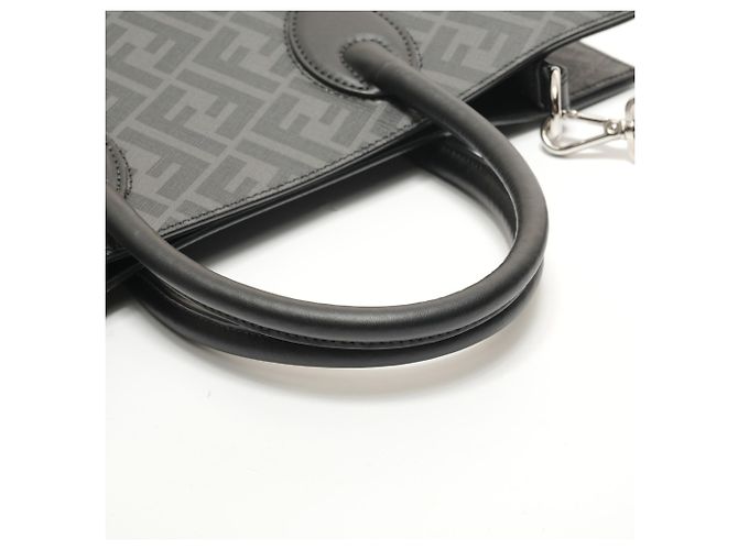 Borsa Fendi Vertical 2-way Zucca Nero - vista 12