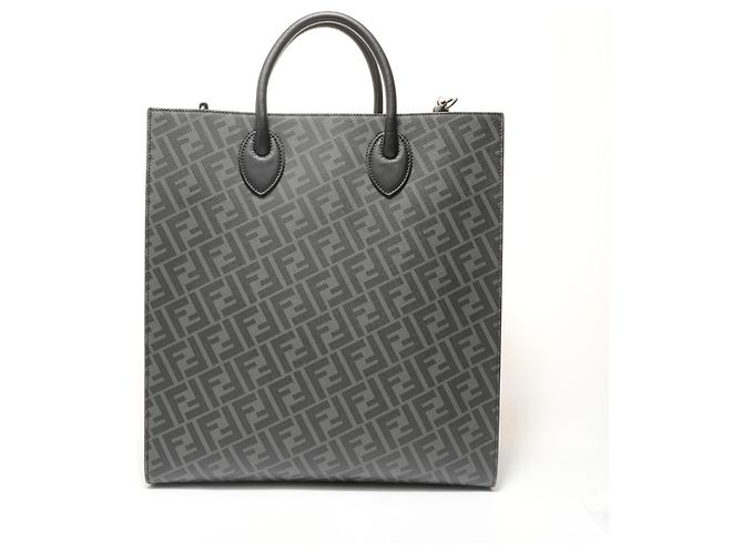 Borsa Fendi Vertical 2-way Zucca Nero - vista 2