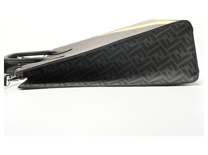 Borsa Fendi Vertical 2-way Zucca Nero - vista 3