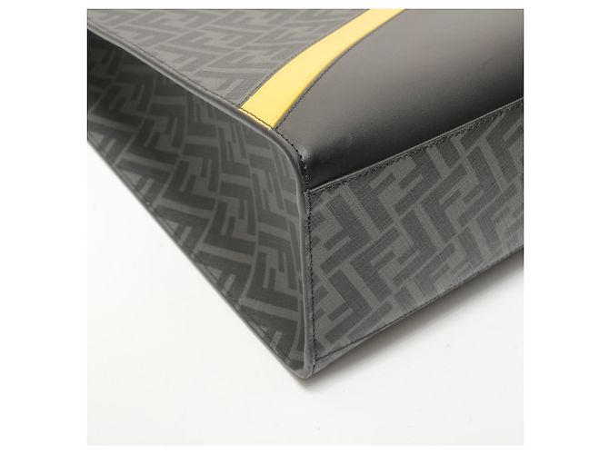 Borsa Fendi Vertical 2-way Zucca Nero - vista 5