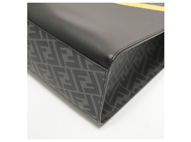 Borsa Fendi Vertical 2-way Zucca Nero - vista 6