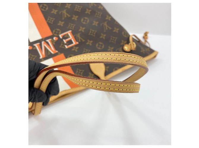 Borsa Tote Louis Vuitton Neverfull GM Marrone - vista 10