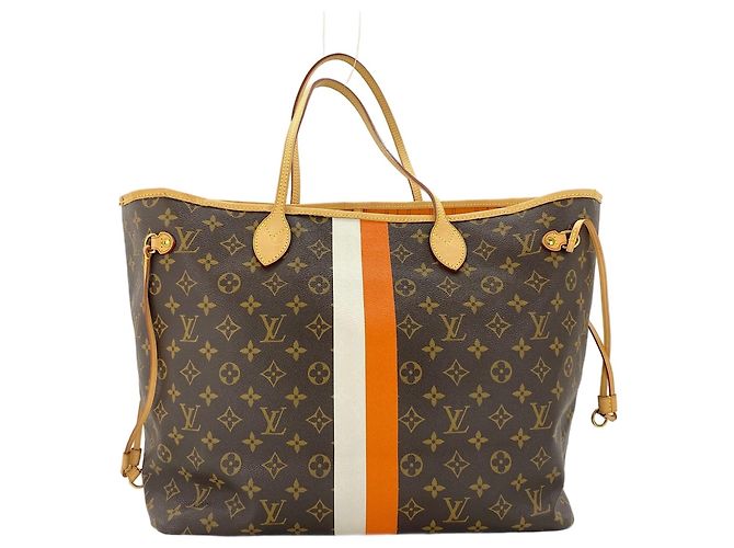Borsa Tote Louis Vuitton Neverfull GM Marrone - vista 3