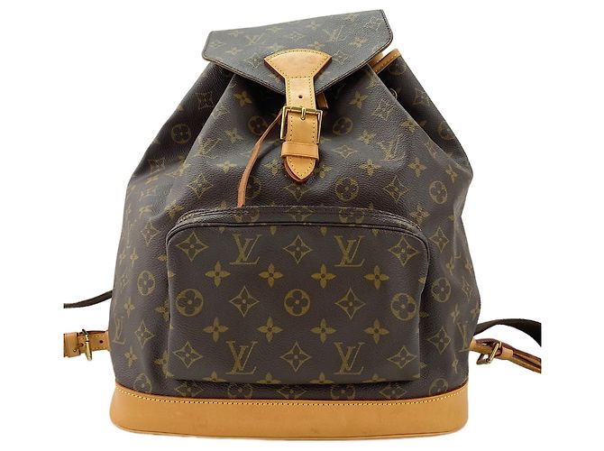 Zaino Montsouris GM Louis Vuitton Marrone - vista 2