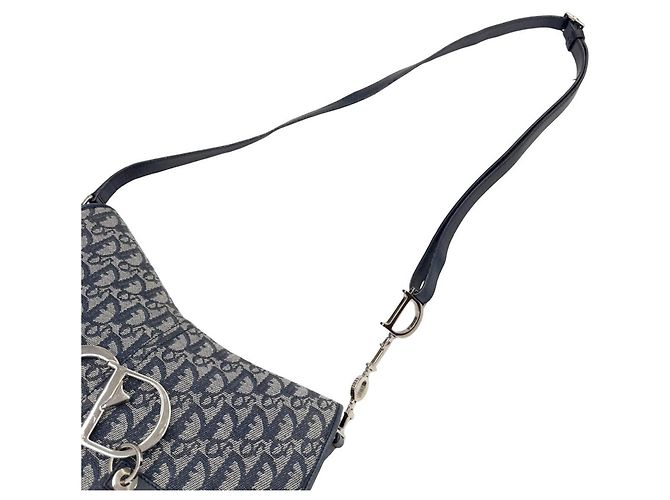 Borsa a Spalla Christian Dior Trotter Blu - vista 12