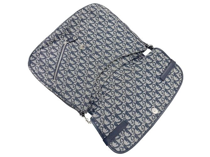 Borsa a Spalla Christian Dior Trotter Blu - vista 13