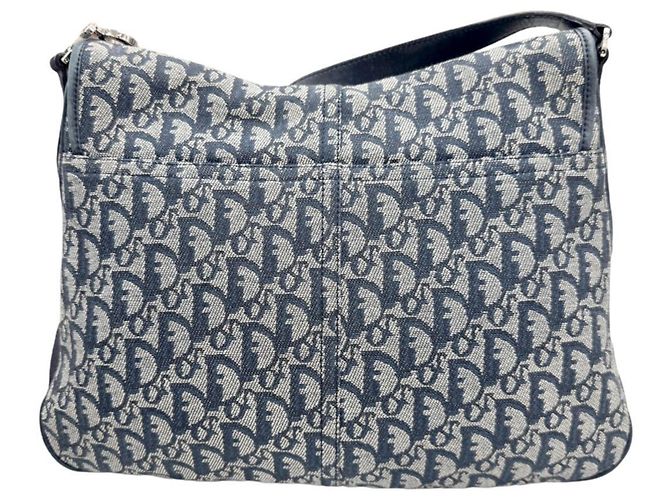 Borsa a Spalla Christian Dior Trotter Blu - vista 2