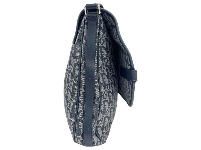 Borsa a Spalla Christian Dior Trotter Blu - vista 3