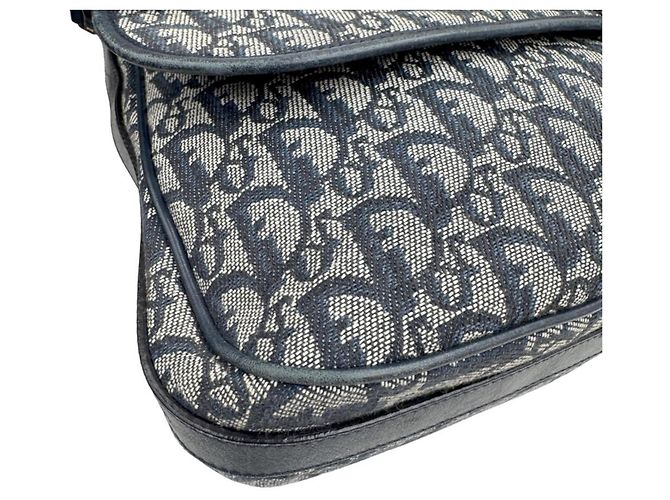 Borsa a Spalla Christian Dior Trotter Blu - vista 6