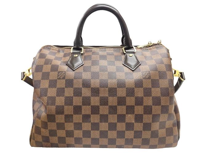 Borsa Louis Vuitton Speedy Bandoulière 30 Marrone - vista 2