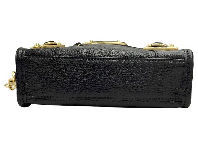 Borsa a mano Balenciaga Classic Mini City in pelle Nero - vista 3