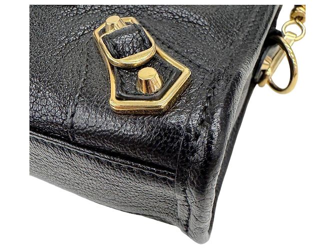 Borsa a mano Balenciaga Classic Mini City in pelle Nero - vista 5