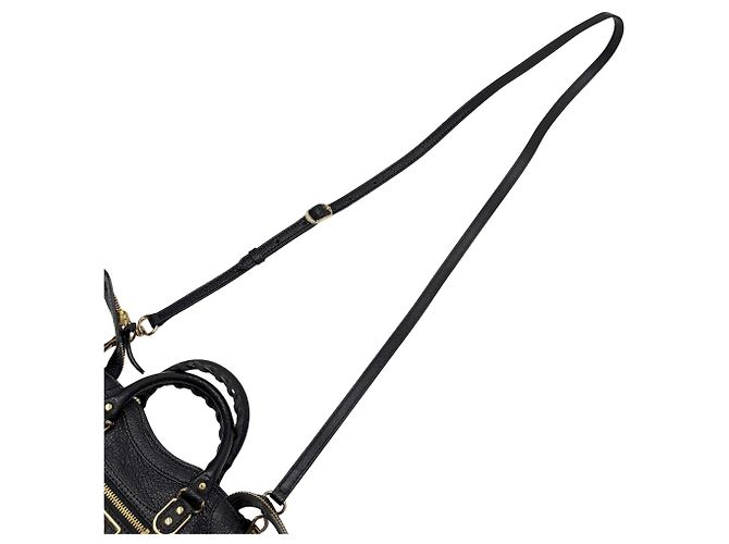 Borsa a mano Balenciaga Classic Mini City in pelle Nero - vista 9