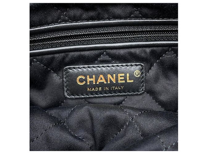 Borsa Chanel nera in pelle di vitello lucida Nero - vista 13