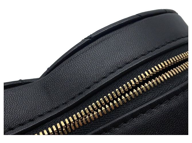 Borsa a tracolla Chanel Matelassé in agnello Nero - vista 10