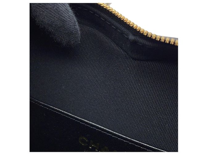 Borsa a tracolla Chanel Matelassé in agnello Nero - vista 11