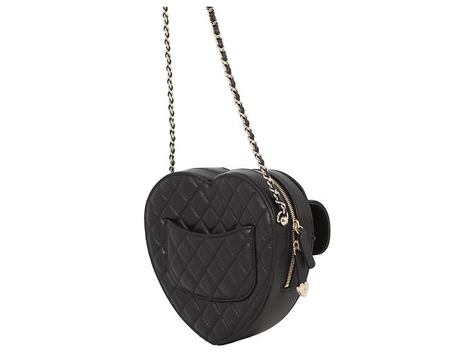 Borsa a tracolla Chanel Matelassé in agnello Nero - vista 2