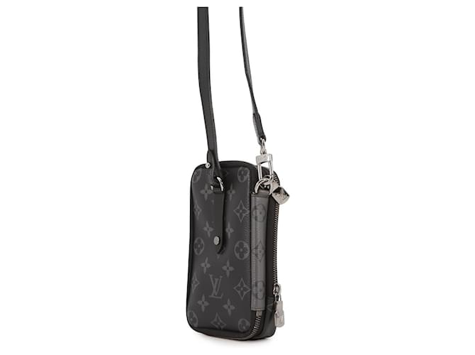 Borsa a Spalla Louis Vuitton Monogram Eclipse Nero - vista 2