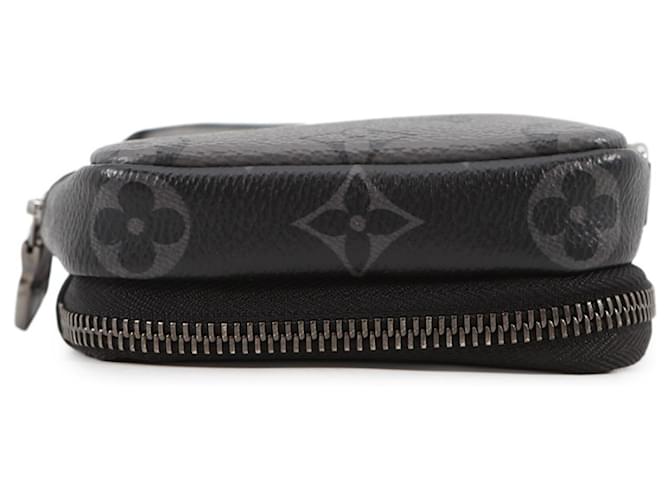 Borsa a Spalla Louis Vuitton Monogram Eclipse Nero - vista 3