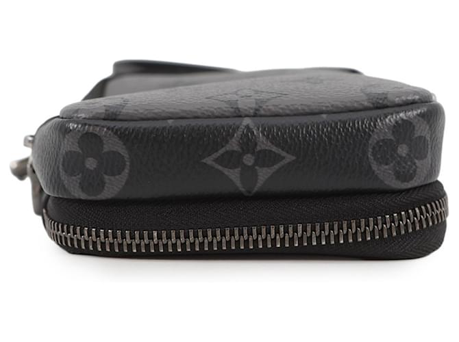 Borsa a Spalla Louis Vuitton Monogram Eclipse Nero - vista 4
