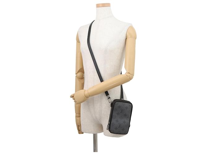 Borsa a Spalla Louis Vuitton Monogram Eclipse Nero - vista 5