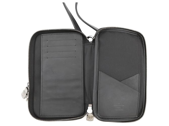 Borsa a Spalla Louis Vuitton Monogram Eclipse Nero - vista 6