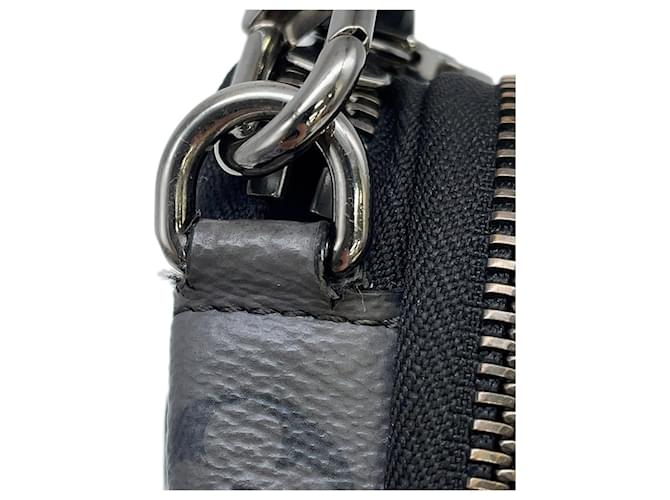 Borsa a Spalla Louis Vuitton Monogram Eclipse Nero - vista 8