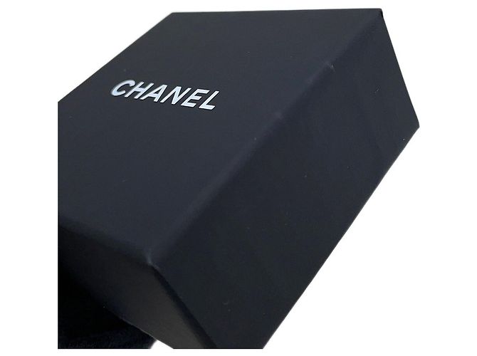 Chanel Coco Mark Metall-Herzstecker-Ohrringe Weiß - Ansicht 9