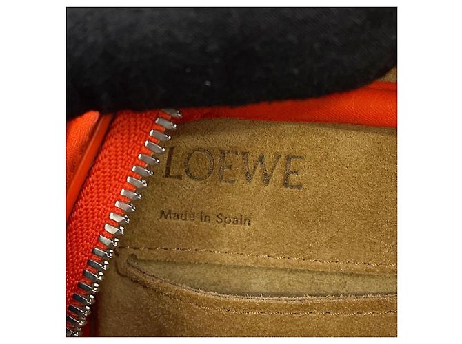 Borsa a mano in pelle Loewe Amazona 15 Arancione - vista 13