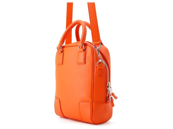Borsa a mano in pelle Loewe Amazona 15 Arancione - vista 2