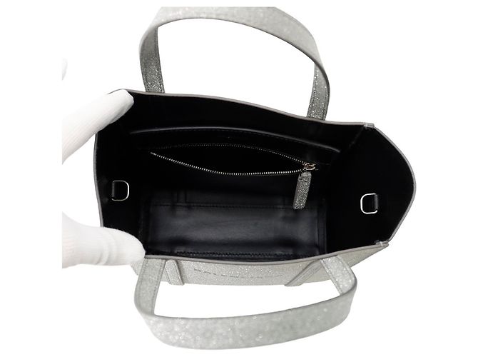 Balenciaga Everyday Tote XXS Ledertasche Silber - Ansicht 6