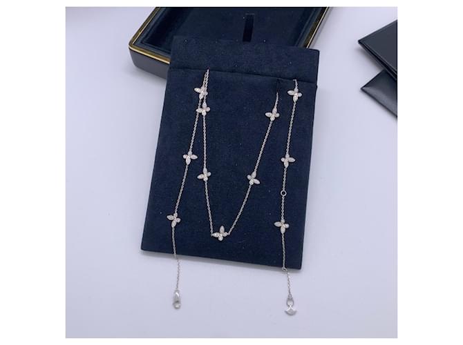 Collana Graff Phantom Butterfly in Diamanti e Oro Bianco Argento - vista 5