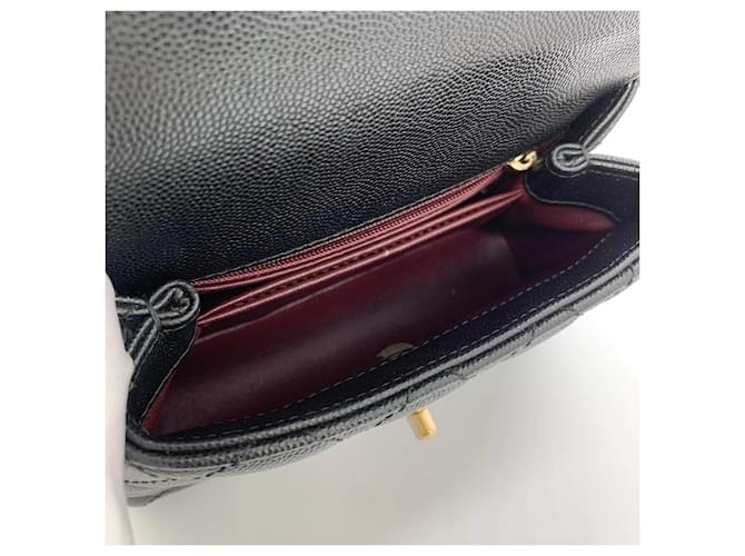 Borsa Chanel Mini Coco Handle in pelle nera Nero - vista 9