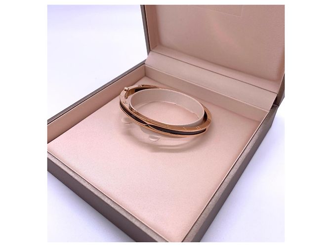 Bulgari Bracciale Bvlgari B.zero1 in oro rosa 18k e ceramica nera D'oro - vista 8