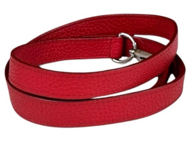 Borsa a tracolla Louis Vuitton Capucines BB in pelle Taurillon Rosso - vista 17