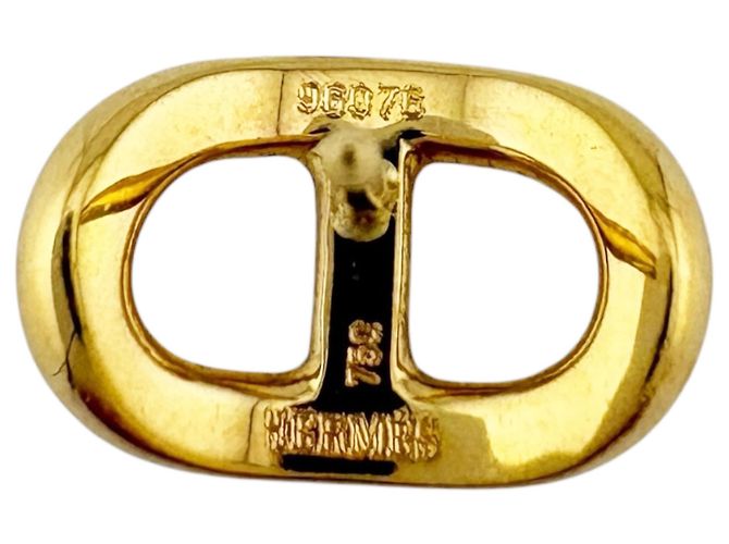Hermès Orecchini Hermes Chaine d'Ancre D'oro - vista 5