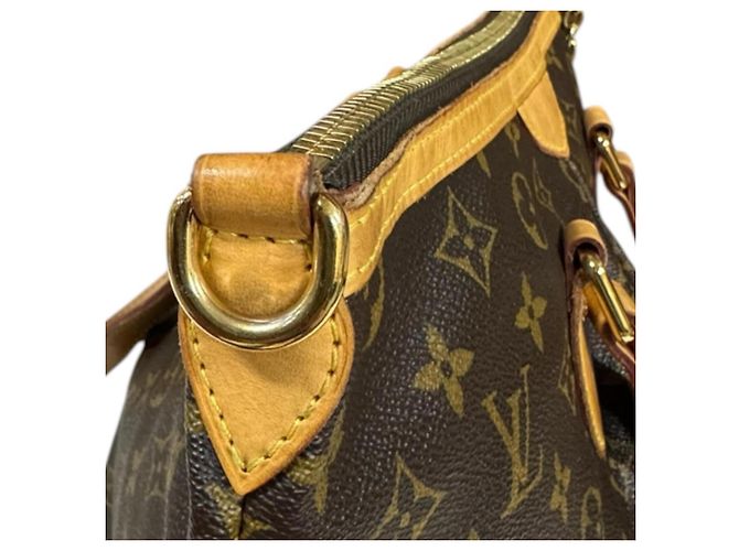 Borsa a Spalla Louis Vuitton Palermo PM Monogram Marrone - vista 10