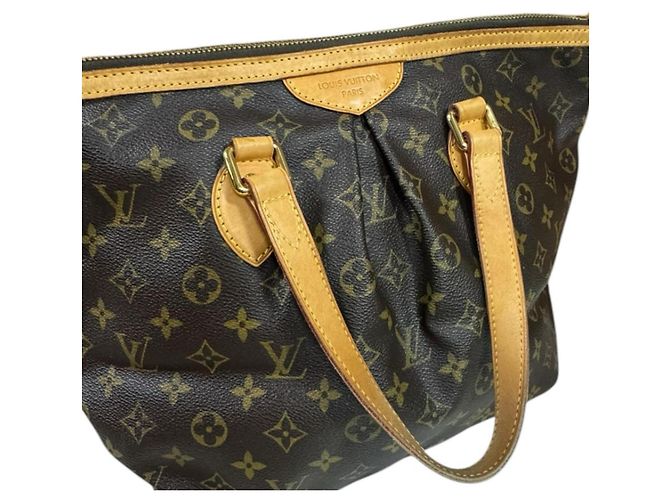 Borsa a Spalla Louis Vuitton Palermo PM Monogram Marrone - vista 11