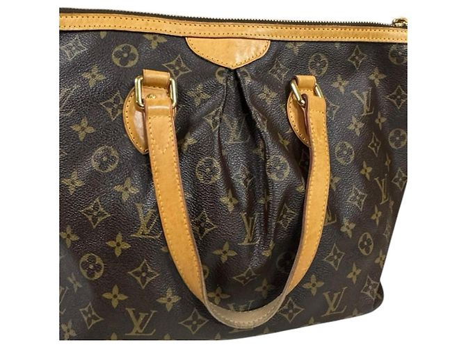 Borsa a Spalla Louis Vuitton Palermo PM Monogram Marrone - vista 12