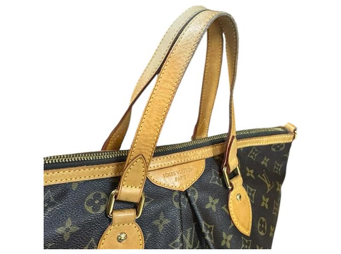 Borsa a Spalla Louis Vuitton Palermo PM Monogram Marrone - vista 13