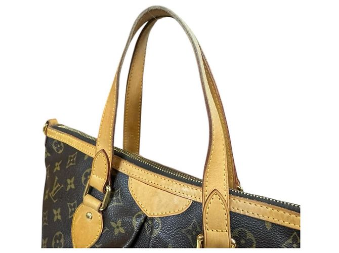 Borsa a Spalla Louis Vuitton Palermo PM Monogram Marrone - vista 14