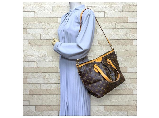 Borsa a Spalla Louis Vuitton Palermo PM Monogram Marrone - vista 2