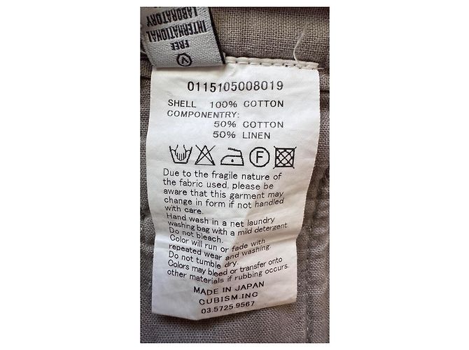 Visvim Short Pastoral DMGD Dobby Realizzato in Giappone Marrone Grigio - vista 10